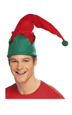 Smiffys All Themes Red Elf Christmas Hat