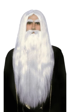 Bristol Novelty Wizard Wig And Beard All Themes