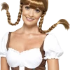 Smiffys All Themes Adult Bavarian Babe Brown Wig