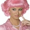 Smiffys All Themes Womens Grease Frenchy Pink Wig