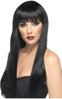 Smiffys All Themes Beauty Black Wig