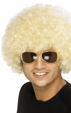 Smiffys Light Blonde Afro Wig Accessory All Themes