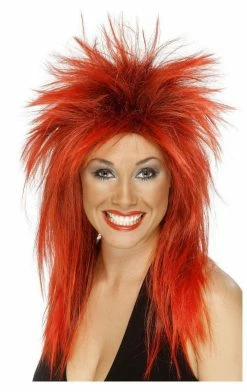 Smiffys Red And Black Tina Turner Wig