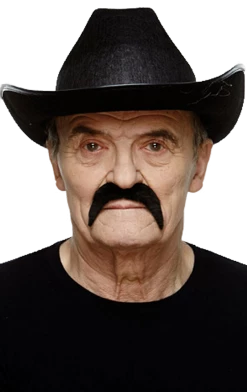 Generic Black Cowboy Moustache All Themes