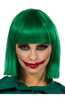 West Bay All Themes Dark Emerald Green Wig