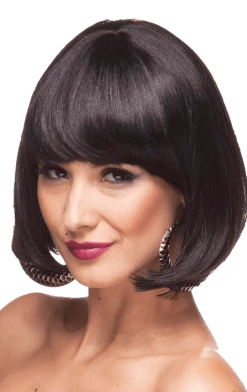 West Bay Inc Black Cindy Bob Wig