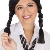 Bristol Novelty Womens Black Schoolgirl Wig