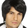Smiffys All Themes Boy Band Wig (Black)