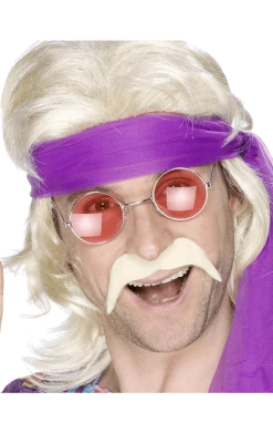 Smiffys Groovy Blonde Moustache Accessory