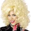 California Costumes Dolly Parton Curly Blonde Wig
