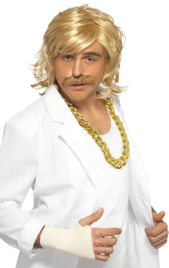 Smiffys Keith Lemon Wig And Moustache