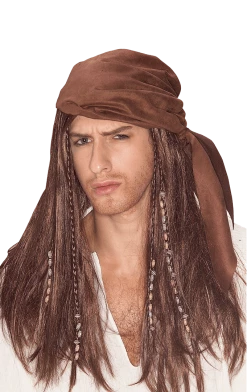 Rubies Pirate Caribbean Wig Mens Costumes