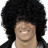 Smiffys Afro Wet Look Wig (Black)