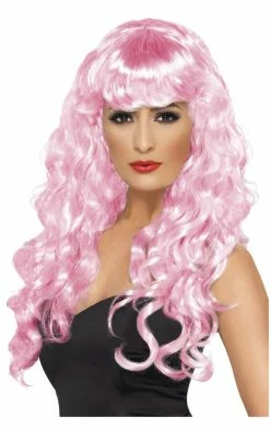 Smiffys Siren Pink Wig