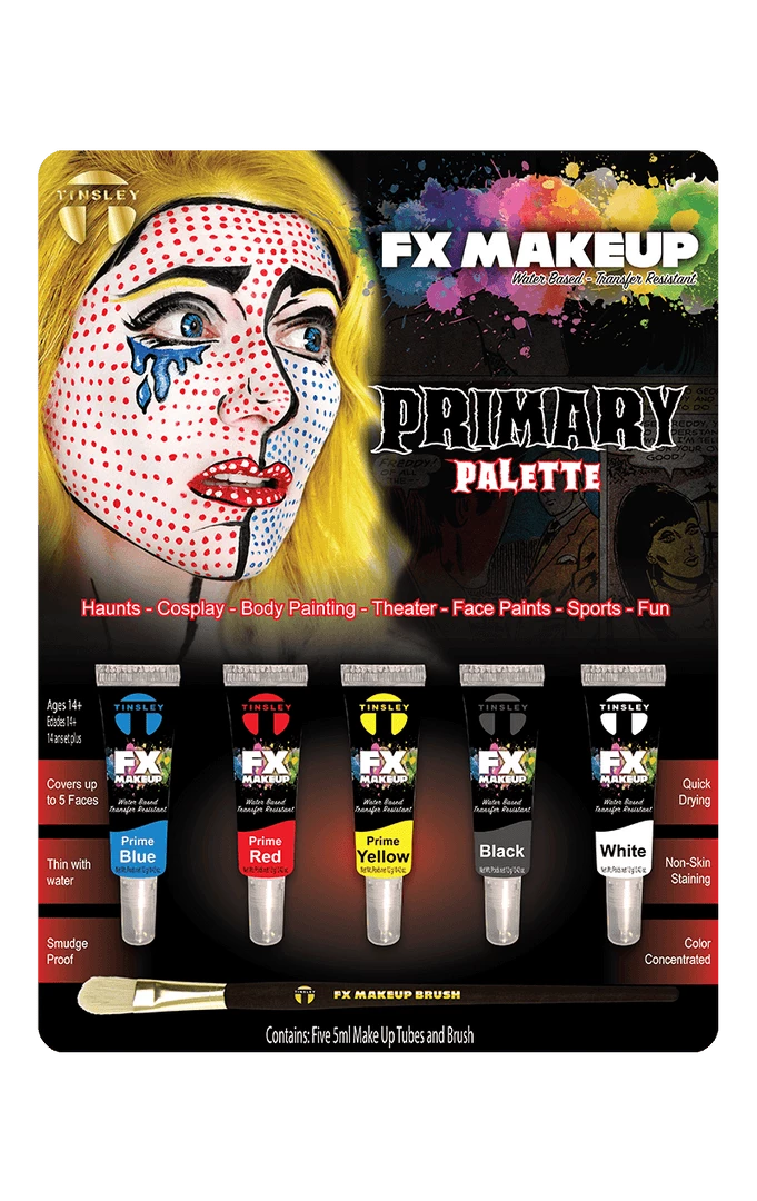 Tinsley Transfers Primary Palette FX Makeup Kit All Themes 3 Tinsley Transfers Primary Palette FX Makeup Kit All Themes