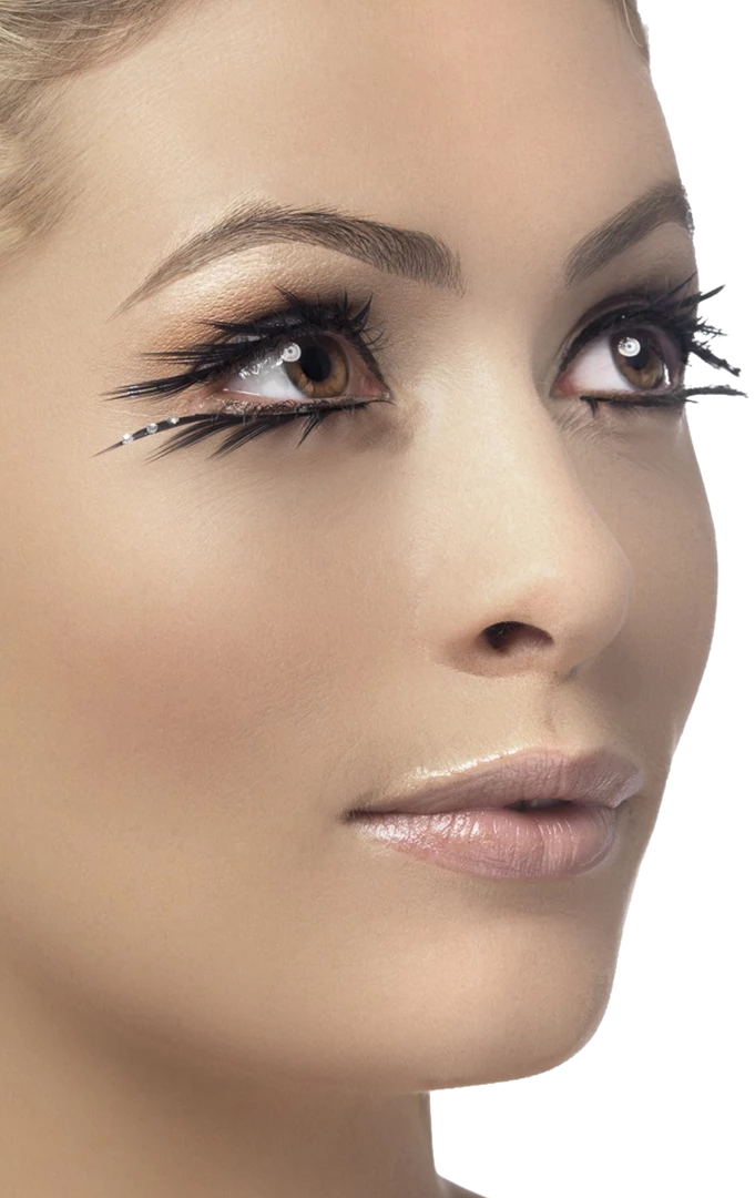 Smiffys Black Crystal Eyelashes 3 Smiffys Black Crystal Eyelashes