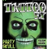 Tinsley Transfers Glow In The Dark Party Skull Tattoo FX All Themes