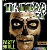 Tinsley Transfers Metallic Gold Party Skull Tattoo FX