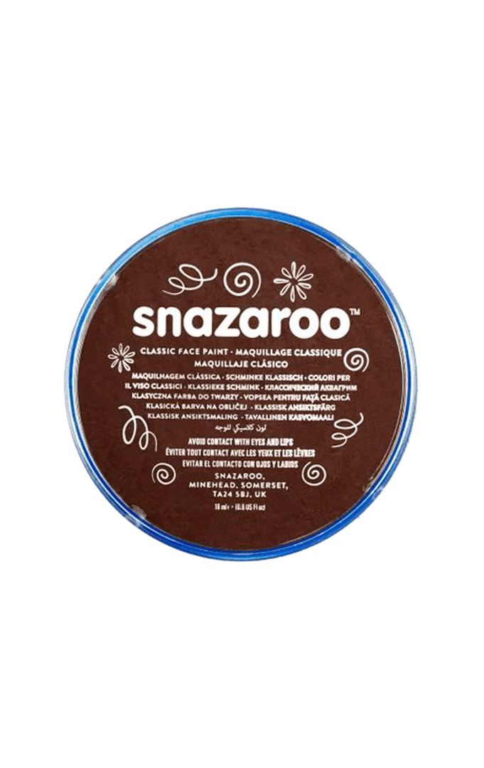 Bristol Novelty Snazaroo Dark Brown Face Paint 3 Bristol Novelty Snazaroo Dark Brown Face Paint