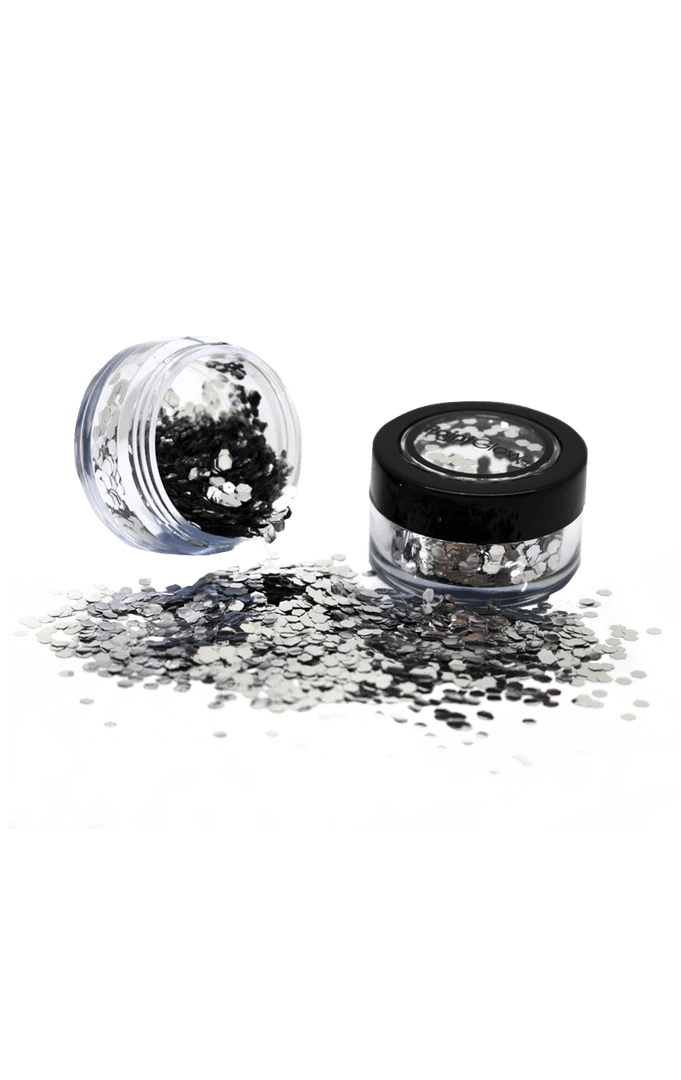 PaintGlow All Themes Chunky Silver Bio Glitter 3 PaintGlow All Themes Chunky Silver Bio Glitter