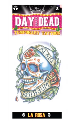 Tinsley Transfers Rosa Sugar Skull Tattoo FX