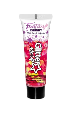 PaintGlow All Themes Red Fantasy Chunky Glitter Gel