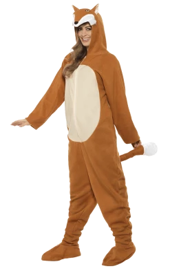 Smiffys Adult Fox Onesie Animal Costume