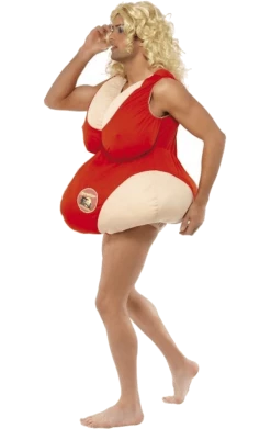 Smiffys All Themes Baywatch Padded Swimming Costume