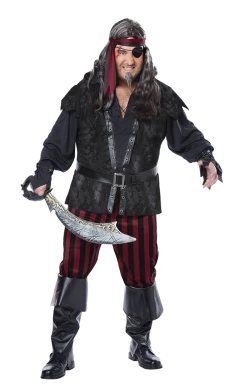 California Costumes Mens Plus Size Ruthless Pirate Costume