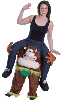 Bristol Novelty Adult Monkey Piggyback Costume