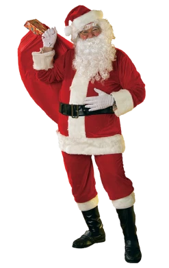 Rubies Adult Velour Santa Suit Costume