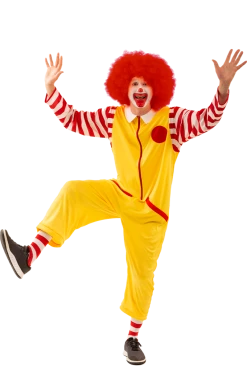Orion Costumes Mens Ronald Clown Costume All Themes