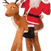 Bristol Novelty All Themes Reindeer Rider Santa Costume