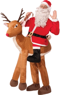 Bristol Novelty All Themes Reindeer Rider Santa Costume