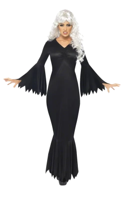 Smiffys Ladies Black Vamp Dress All Themes