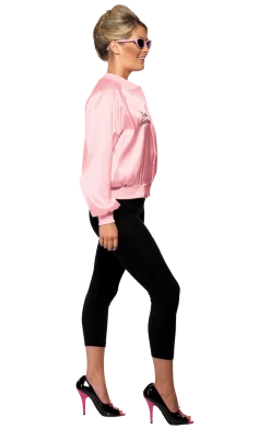Smiffys All Themes Womens Grease Pink Ladies Jacket Costume