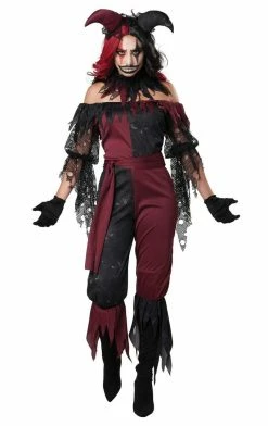 California Costumes Adult Costumes Womens Psycho Jester Costume