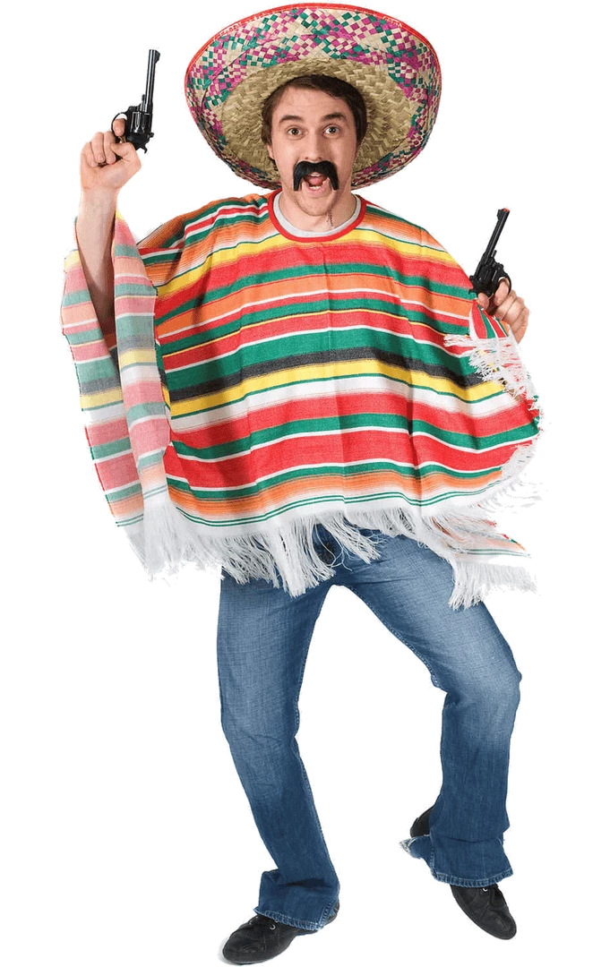 Orion Costumes All Themes Adult Rainbow Mexican Poncho 3 Orion Costumes All Themes Adult Rainbow Mexican Poncho