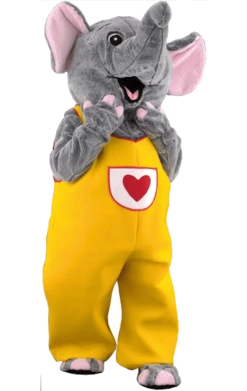 Auverge Jouets All Themes Luxury Smiling Elephant Mascot Costume