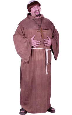 Palmer Adult Medieval Monk Costume (Plus Size)