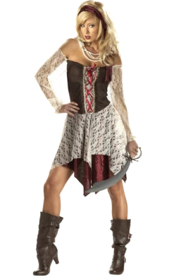 California Costumes All Themes Ladies Sultry South Seas Pirate Costume