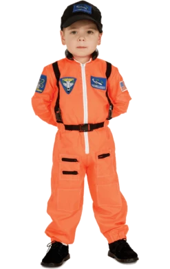 Rubies Kids Orange Astronaut Costume All Themes