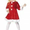 Smiffys All Themes Mini Miss Santa Costume 1 Smiffys All Themes Mini Miss Santa Costume