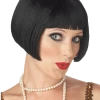 California Costumes Flirty Flapper Black Wig