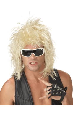California Costumes All Themes Rockin Dude Blonde Wig