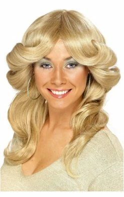 Smiffys Womens Blonde Flick Wig