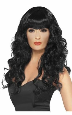 Smiffys Siren Black Wig All Themes