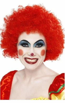 Bristol Novelty Red Afro Clown Wig