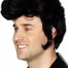 Smiffys Black Teddy Boy Wig