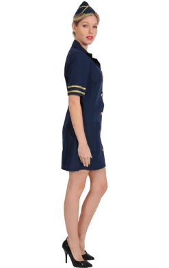 Orion Costumes Adult Blue Air Hostess Costume